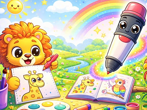 Magic Coloring Book for Little Artists