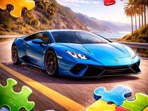 Racing Cars Puzzle Time